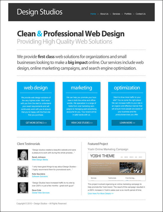 CleanBusinessWebsite