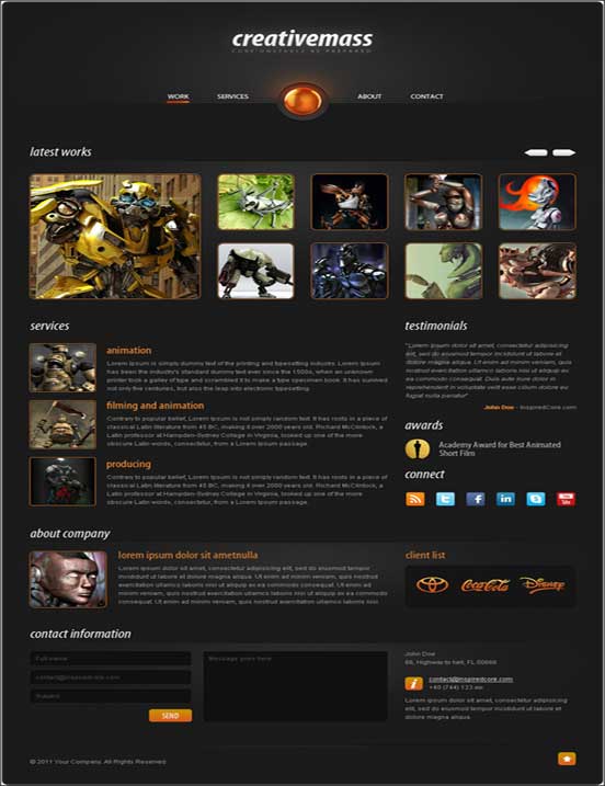 Creative Mass Web Template