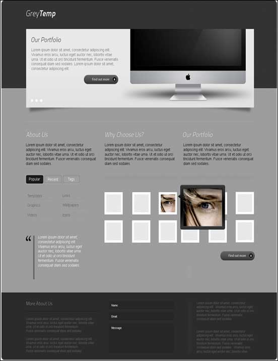 GreyT emp Website Template